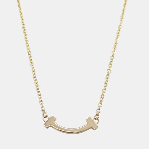 K Gold T Smile Mini Necklace - Tiffany & Co. - Modalova