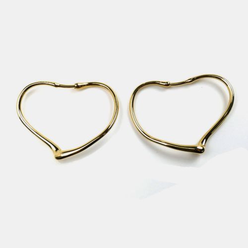 K Gold Elsa Peretti Open Heart Earrings - Tiffany & Co. - Modalova