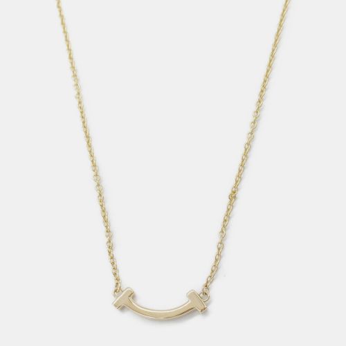 K Gold T Smile Mini Necklace - Tiffany & Co. - Modalova