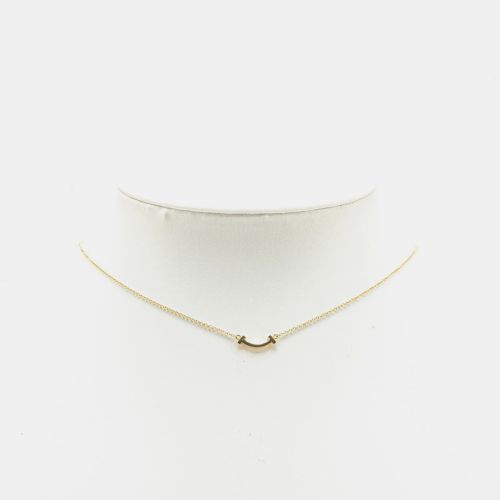 K Gold T Smile Mini Necklace - Tiffany & Co. - Modalova