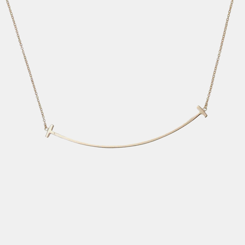 K Rose Large T Smile Necklace - Tiffany & Co. - Modalova