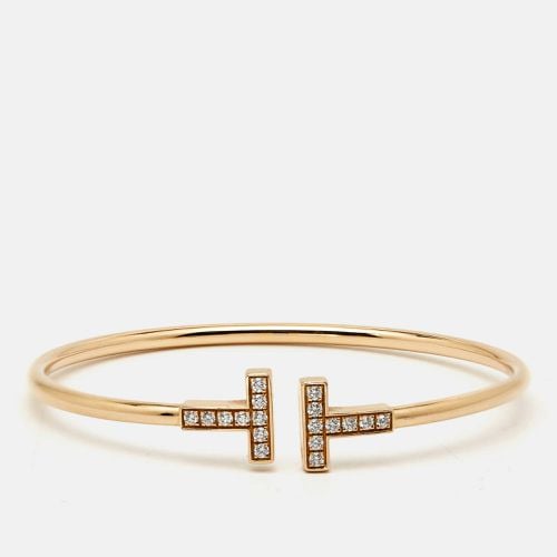 Tiffany T Diamond 18k Gold Bracelet - Tiffany & Co. - Modalova