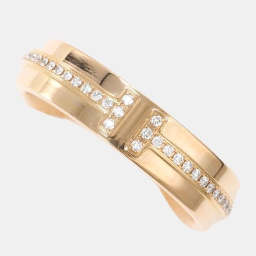 K Rose and Diamond T Two Band Ring EU 47.5 - Tiffany & Co. - Modalova