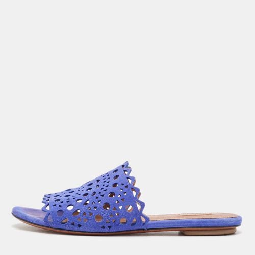 Suede Mina Vienne Flat Slides Size 40 - Alaia - Modalova