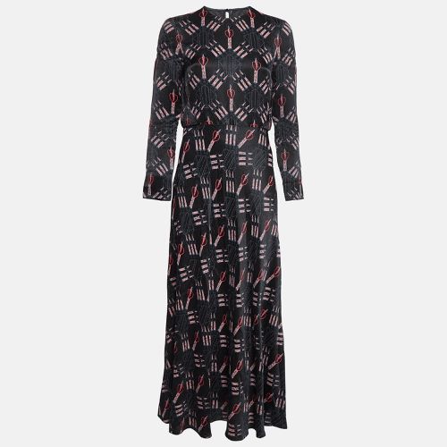 Printed Textured Crepe Maxi Dress S - Valentino - Modalova