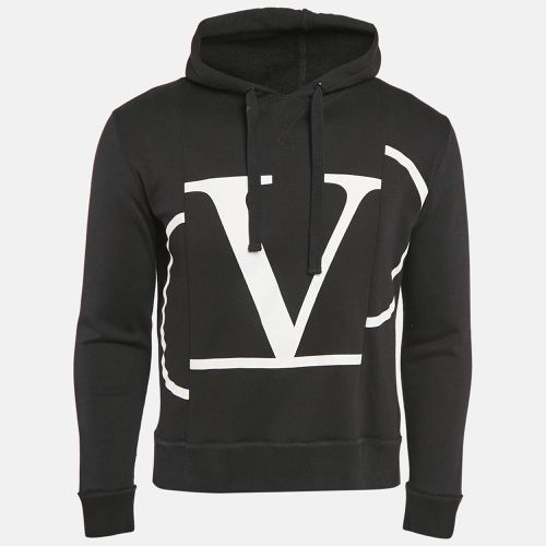 Logo Print Cotton Hooded Sweatshirt S - Valentino - Modalova