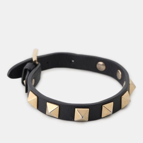 Leather Rockstud Bracelet - Valentino - Modalova