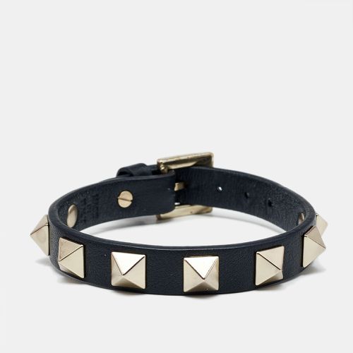 Rockstud Leather Gold Tone Bracelet - Valentino - Modalova