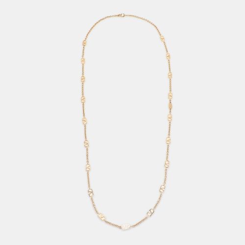 Tone Metal V Logo Long Necklace - Valentino - Modalova