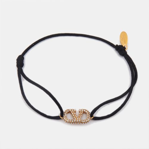 Vlaentino Vlogo Crystals Tone Cord Bracelet - Valentino - Modalova