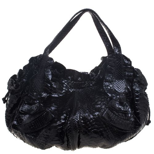 Valentino Black Python Hobo - Valentino - Modalova