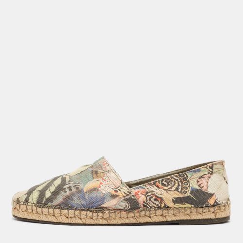 Butterfly Print Canvas Espadrille Flats Size 39 - Valentino - Modalova