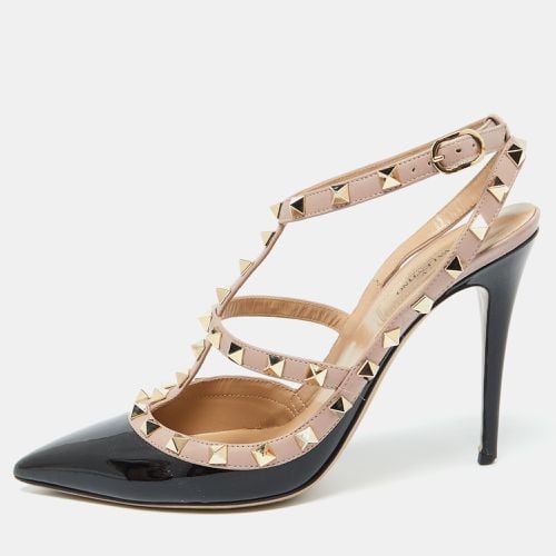 Pink Leather and Patent Leather Rockstud Pumps Size 40 - Valentino - Modalova