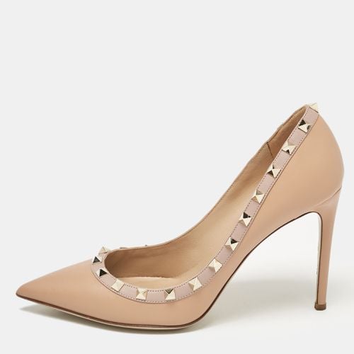 Dusty Leather Rockstud Pumps Size 40.5 - Valentino - Modalova