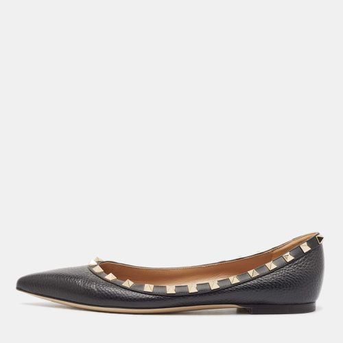 Leather Rockstud Ballet Flats Size 39 - Valentino - Modalova