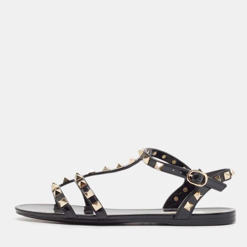 Rubber Rockstud Flat Sandals Size 36 - Valentino - Modalova