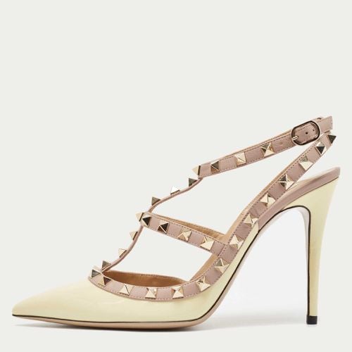 Patent Leather Rockstud Ankle Strap Pumps Size 39.5 - Valentino - Modalova