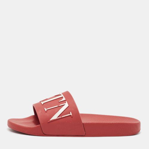 Rubber VLTN Slide Sandals Size 40 - Valentino - Modalova