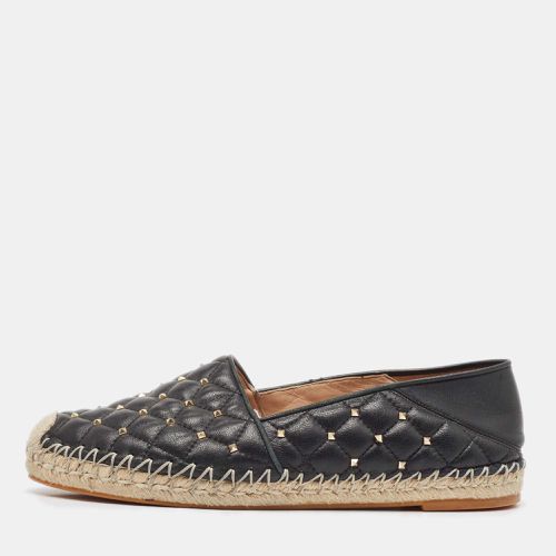 Leather Rockstud Espadrille Flats Size 39 - Valentino - Modalova