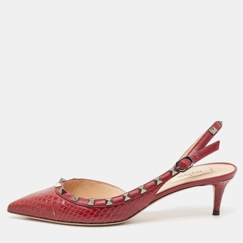 Python Rockstud Slingback Pumps Size 39.5 - Valentino - Modalova