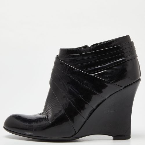 Patent Leather Wedge Ankle Boots Size 37 - Valentino - Modalova