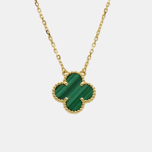 Vintage Alhambra Necklace Pendant 18K YG Malachite VCARO9VA00 Metal - Van Cleef & Arpels - Modalova