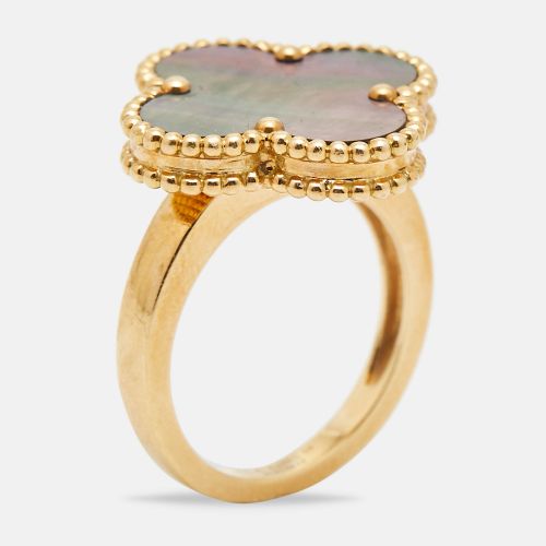 Magic Alhambra Mother of Pearl 18k Yellow Gold Ring Size 54 - Van Cleef & Arpels - Modalova