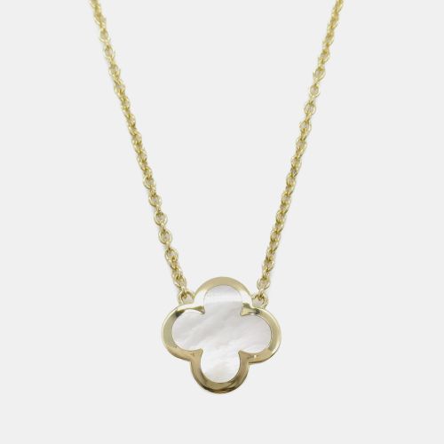K Gold and Mother of Pearl Pure Alhambra Pendant Necklace - Van Cleef & Arpels - Modalova