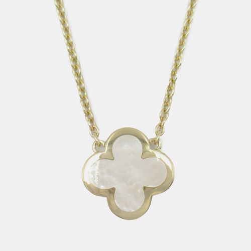 K Gold and Mother of Pearl Pure Alhambra Pendant Necklace - Van Cleef & Arpels - Modalova