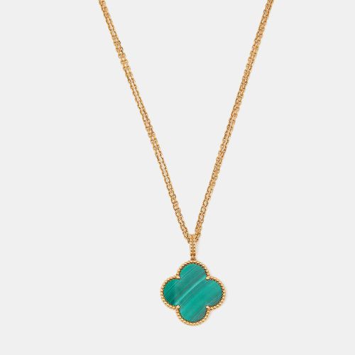 Magic Alhambra Malachite 18k Gold Long Necklace - Van Cleef & Arpels - Modalova