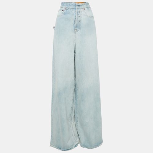 Denim Inside Out Wide-Leg Garderobe Jeans S Waist 26" - Vetements - Modalova