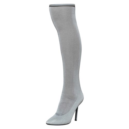 Stretch Fabric Reflective Thigh High Socks Boots Size 37 - Vetements - Modalova