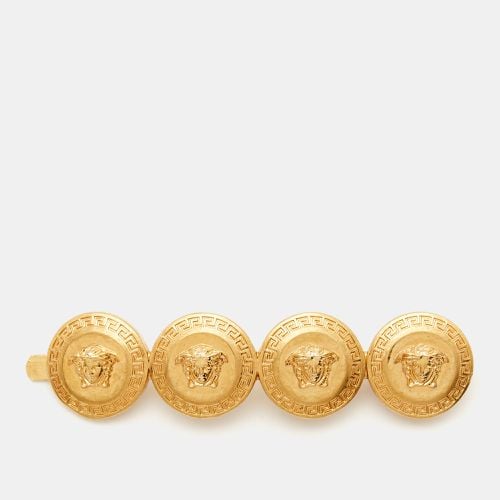 Versace Medusa Gold Tone Hair Pin - Versace - Modalova