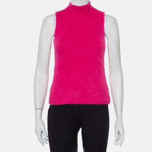 Mohair High Neck Sleeveless Tank Top M - Versace - Modalova