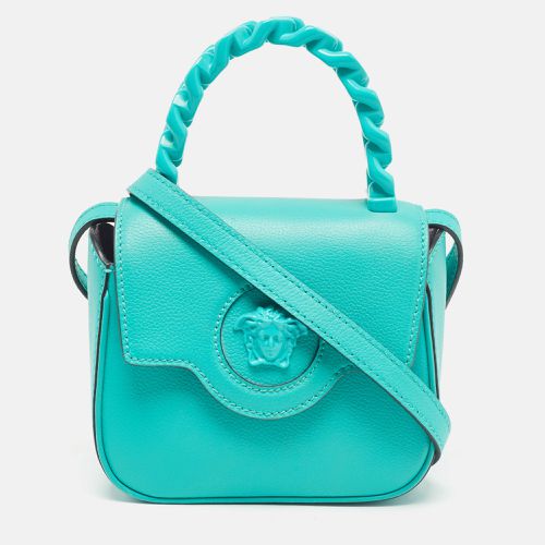 Leather Mini La Medusa Top Handle Bag - Versace - Modalova