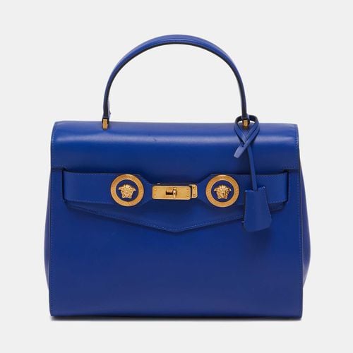 Leather Icon Top Handle Bag - Versace - Modalova