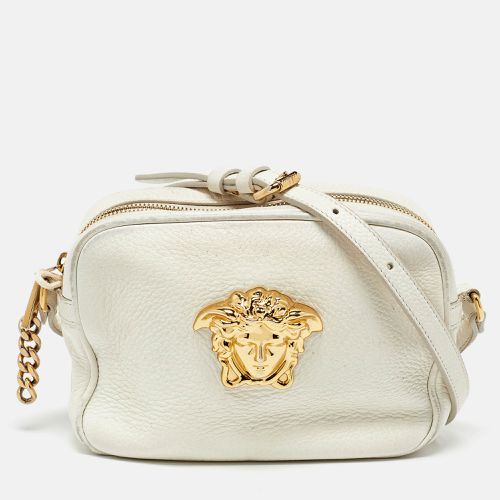 Leather Small Medusa Camera Bag - Versace - Modalova