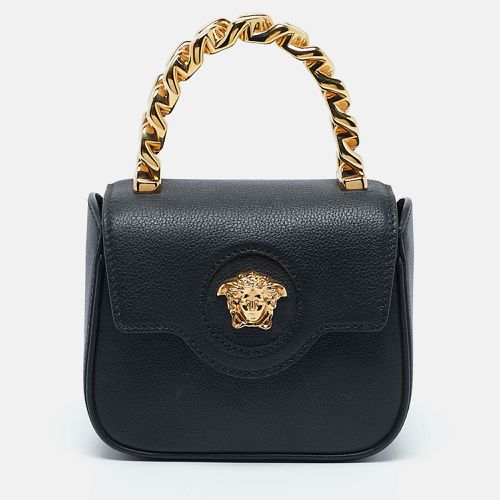 Leather Mini La Medusa Top Handle Bag - Versace - Modalova