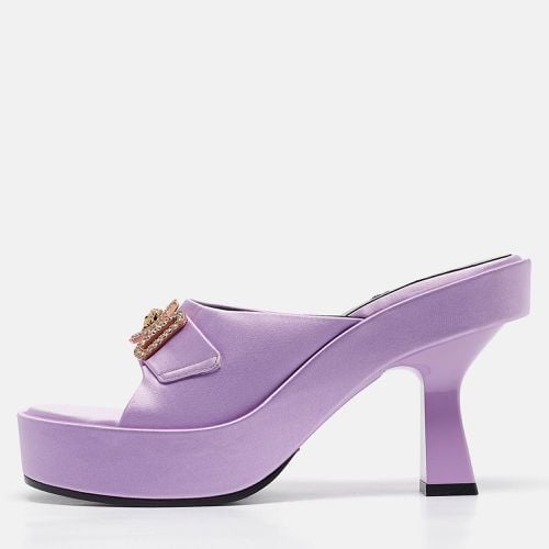 Satin Medusa Mules Size 38 - Versace - Modalova