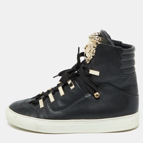 Leather Medusa High Top Sneakers Size 39 - Versace - Modalova