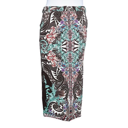 Printed Knit Midi Fitted Skirt S - Versace Collection - Modalova