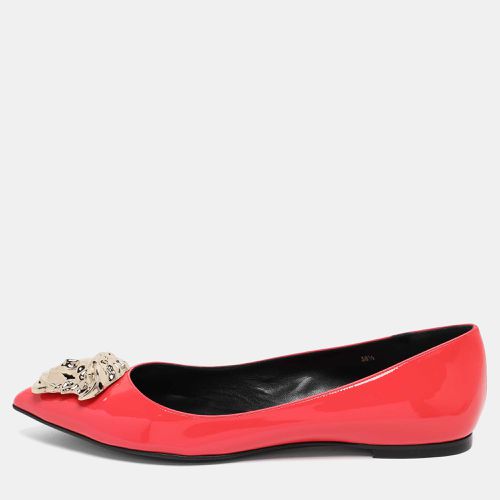 Patent Leather Medusa Ballet Flats Size 38.5 - Versace - Modalova