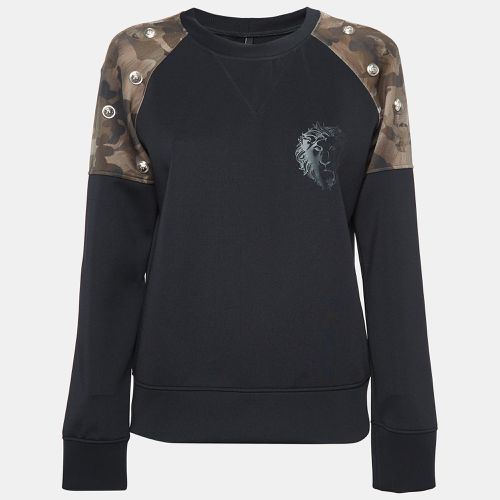 Printed Jersey Shoulder Detailed Sweatshirt M - Versus Versace - Modalova