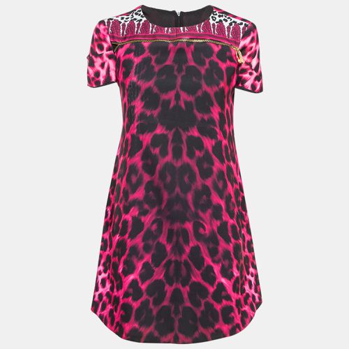 Animal Print Zip Detail Mini Dress M - Versus Versace - Modalova