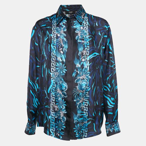 Black/ Baroque Print Silk Shirt L - Versus Versace - Modalova