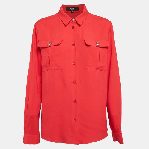 Crepe Button Front Shirt L - Versus Versace - Modalova