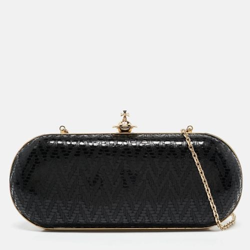 Printed Patent Leather Frame Chain Clutch - Vivienne Westwood - Modalova