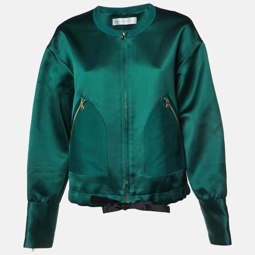 Satin Zip-Up Jacket M - Victoria Victoria Beckham - Modalova