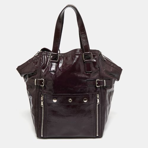 Dark Patent Leather Downtown Tote - Yves Saint Laurent - Modalova