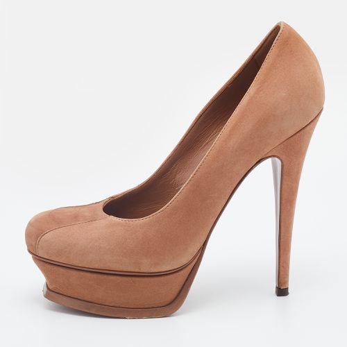 Nubuck Leather Tribtoo Platform Pumps Size 38 - Yves Saint Laurent - Modalova